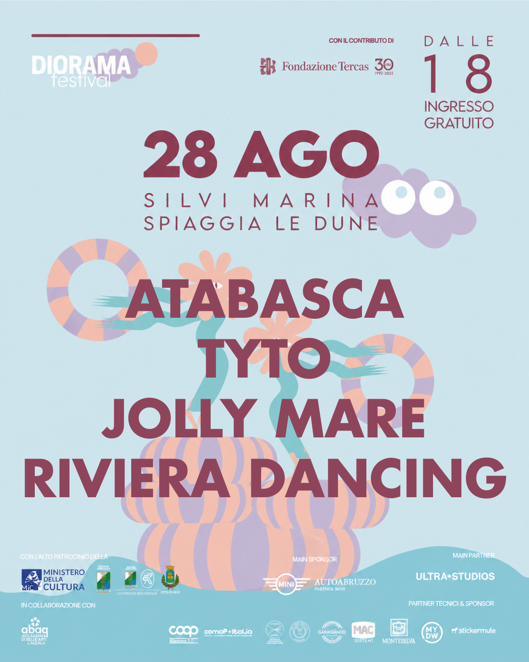 Spiaggia Le Dune di Silvi Marina ospita il Diorama Festival